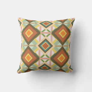 Zuidwest Retro Pop Art Diamanten Patroon Kussen