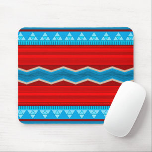 Zuidwest Rivier Canyon Geometrisch Rood Turkoois Muismat