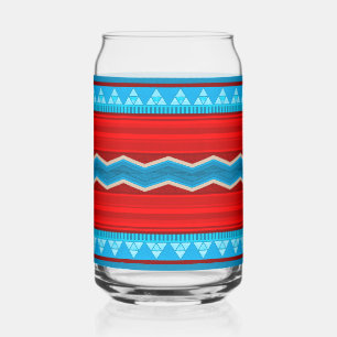 Zuidwest Rivier Canyon Geometrisch Rood Turquoise Blikvorm Glas