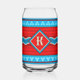 Zuidwest Rivier Canyon Rood Turquoise Monogram Blikvorm Glas