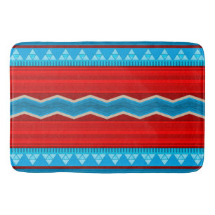 Zuidwest Rivierkloof Geometrisch Rood Turkoois Badmat