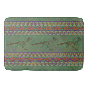 Zuidwest Roadrunner Sagebrush Green Bath Mat