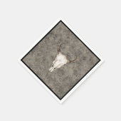 Zuidwest-Rustic Ranch Skull Brown Splatter Servet (Hoek)