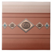 Zuidwest Sandstone Canyon en Coppery Conchos Tegeltje (Voorkant)