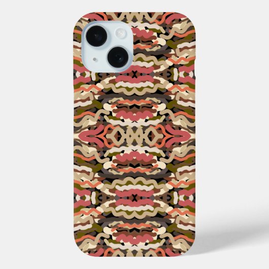 Zuidwest Squigggly Wiggly Earth Toon Abstract Case-Mate iPhone Case (Achterkant)
