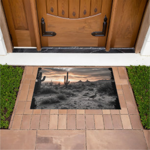 Zuidwest Sunrise Arizona Roadrunner Doormat Deurmat