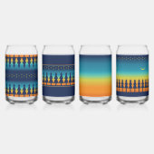 Zuidwest Sunset Pines Assortiment Design Blikvorm Glas (Achterkant)