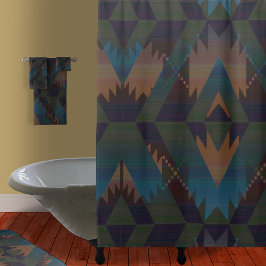 Zuidwest Tribal Pattern Douchegordijn