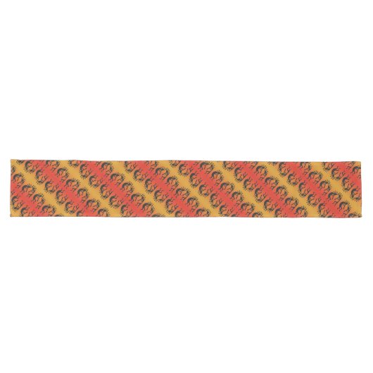 Zuidwest Tribal Pattern Kokopelli Design Lange Tafelloper (Horizontaal)