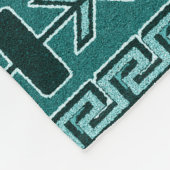 Zuidwest Turqouise Patroon Fleece Deken (Hoek)