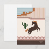 Zuidwest Wild Brown Horse Blank Briefkaart (Voorkant / Achterkant)