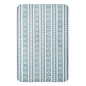 Zuidwest Winter Blue Geometric Snowflake Pines LG Badmat (Voorkant Verticaal)