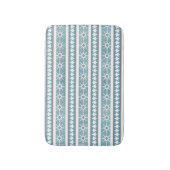 Zuidwest Winter Blue Geometric Snowflake Pines SM Badmat (Voorkant Verticaal)