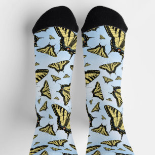 Zuidwest Yellow Swallowtail Butterflies Blue Sky Sokken