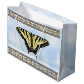 Zuidwest Yellow Swallowtail Butterfly Blue Sky Groot Cadeauzakje (Voorkant Gekanteld)