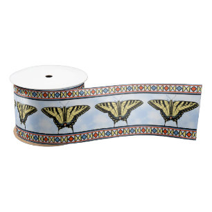 Zuidwest Yellow Swallowtail Butterfly Blue Sky Lint