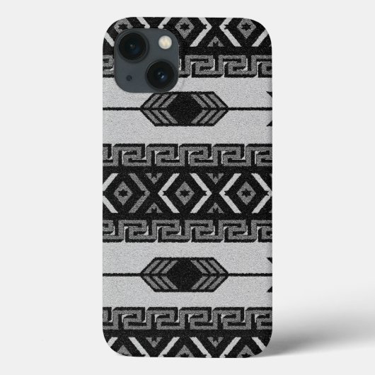 Zuidwest zwart-wit tribal Aztec patroon Case-Mate iPhone Case (Achterkant)
