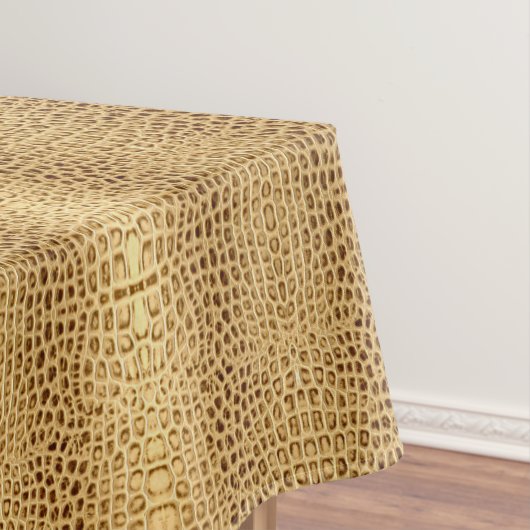 zuidwestelijk goudbruin alligatorleer tafelkleed (Voorbeeld)