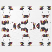 Zuidwestelijk inheems kunstpatroon fleece deken (Voorkant (Horizontaal))