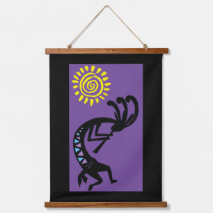 Zuidwestelijk Kokopelli hangend wandtapijt Wandkleed