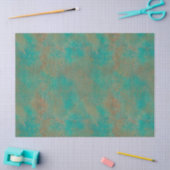 Zuidwestelijk Koper Blauwgroen Abstract Patroon Tissuepapier (Craft)