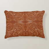 zuidwestelijk patroon western landschapsleer decoratief kussen (Voorkant)