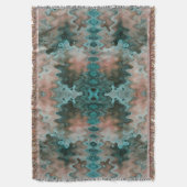 Zuidwestelijke Abstracte golf turquoise zandperzik Deken (Voorkant Verticaal)