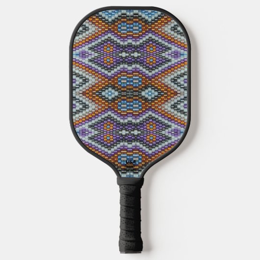 Zuidwestelijke Bead Art Pickleball Paddle (Voorkant)