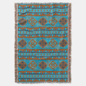 Zuidwestelijke bergtoppen over patroon deken (Voorkant Verticaal)