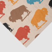 Zuidwestelijke Buffalo Pattern Rug Tissuepapier (Detail)