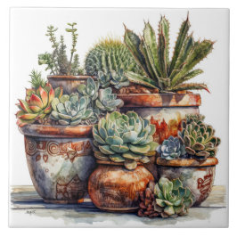 Zuidwestelijke Cactus en vetplanten Tegeltje