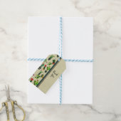 Zuidwestelijke Cactus Plant Natuurlijke Rustieke F Cadeaulabel (Met Touw)