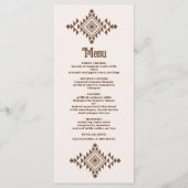 Zuidwestelijke Country Ranch Westerne bruiloft Menu (Voorkant)