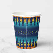 Zuidwestelijke Deken Stijl Zonsondergang Pines Des Papieren Bekers (Rechts)