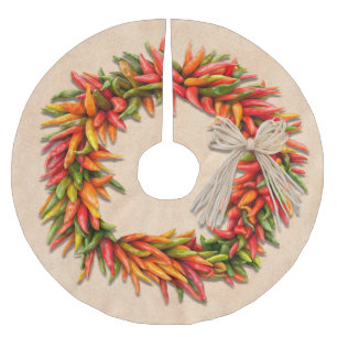 Zuidwestelijke Festieve Kleurrijke Chile Ristra Kr Kerstboom Rok