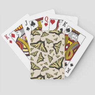 Zuidwestelijke Gele Staartvlinders Overal Pokerkaarten