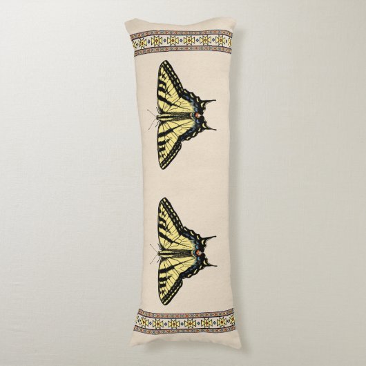 Zuidwestelijke gele zandstaartvlinder lichaamskussen (Voorkant Verticaal)