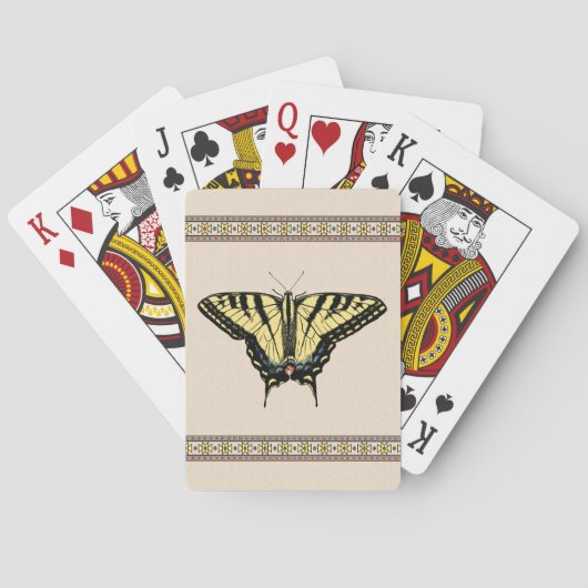 Zuidwestelijke Gele Zwaluwstaartvlinder Pokerkaarten (Achterkant)