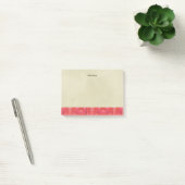 Zuidwestelijke geometrische grens op crème achterg post-it® notes (Kantoor)