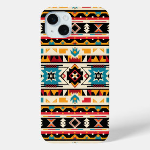 Zuidwestelijke geometrische kunst iPhone 15 mini hoesje