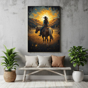 Zuidwestelijke geschilderde western print poster perfect poster