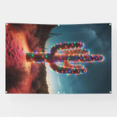 Zuidwestelijke kerstwoestijncactus spandoek (Horizontaal)