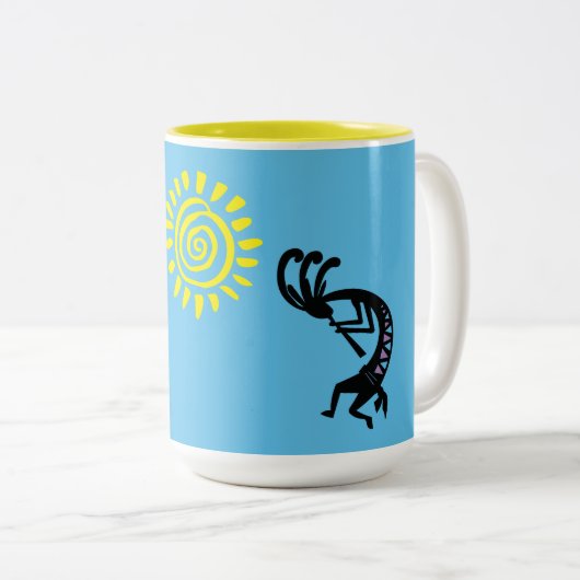 Zuidwestelijke Kokopelli Koffie Mok (Voorkant rechts)