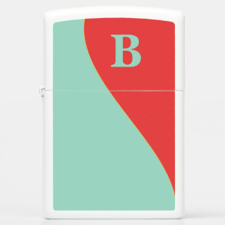 Zuidwestelijke koraal en turquoise met monogram