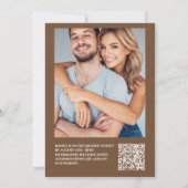 Zuidwestelijke Land Ranch Westerne Bruiloft QR Cod Kaart (Achterkant)