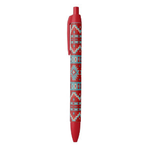 Zuidwestelijke Mesas Turquoise & Rood Zwarte Inkt Pen