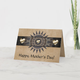 Zuidwestelijke Moederdag Kaart met hart