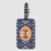 Zuidwestelijke Oasis Aztec geometrisch Bagagelabel (Voorkant (verticaal))