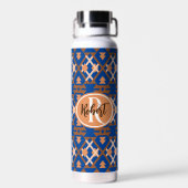 Zuidwestelijke Oasis Aztec geometrisch Waterfles (Achterkant)