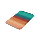 Zuidwestelijke Oranje Rode Turquoise Regenboogstri Badmat (Gekanteld)